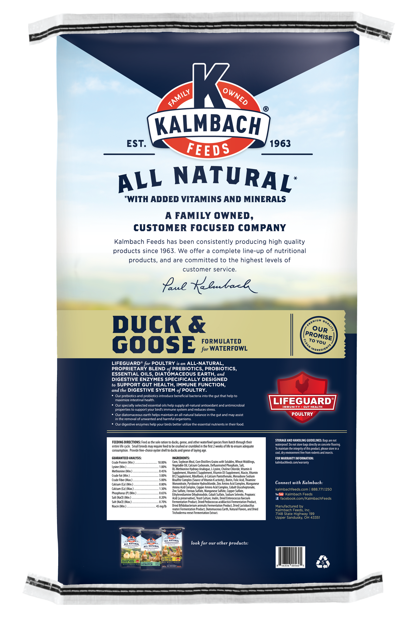 All Natural Feed for Ducks, Geese, Swan