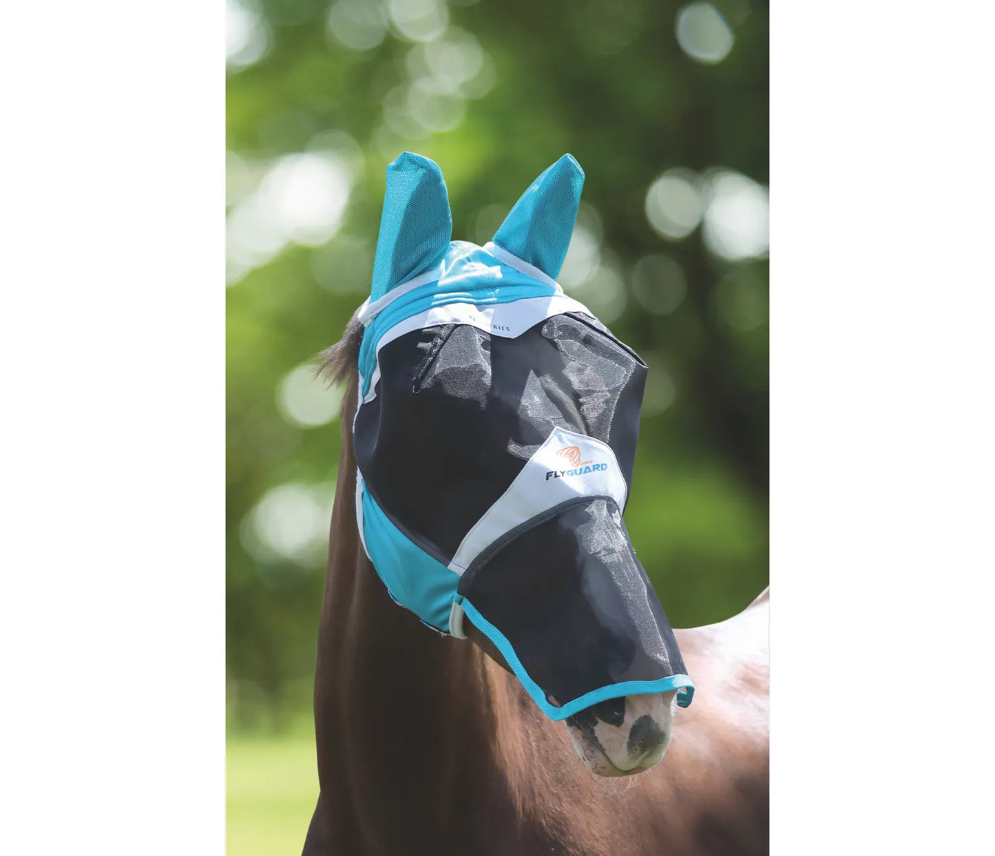 FlyGuard Pro Fine Mesh Fly Mask with Ears & Nose