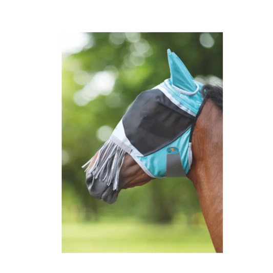 Deluxe Fly Mask with Nose Fringe