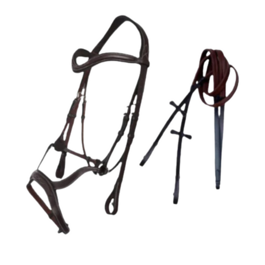 ExionPro Padded Innovative Combined Flash Unique Cut Anatomical Bridle & Reins