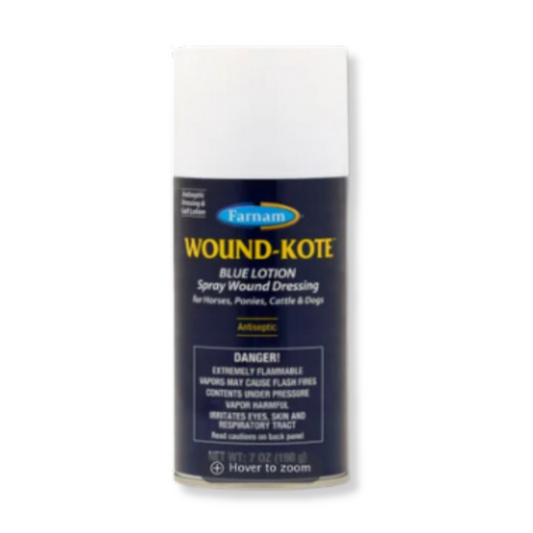 Farnam Wound-Kote Blue Lotion Spray Wound Dressing