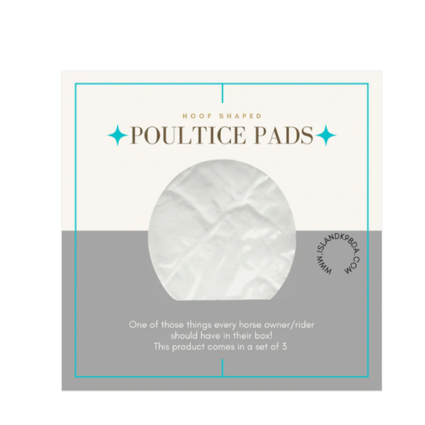 Hoof Shaped Poultice Pads