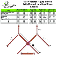 Load image into Gallery viewer, ExionPro Broad Crownpiece Designer Fully Adjustable Figure 8 Bridle &amp; Reins