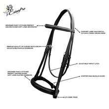 Load image into Gallery viewer, ExionPro Padded Hunter Bridle with Reins