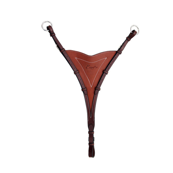 ExionPro Soft Leather Bib Running Attachment for Horse Martingale