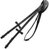 ExionPro PP Rubber Reins with Fancy Stitching