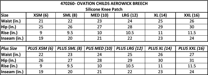 Ovation® AeroWick™ Silicone Knee Patch Tight - Child's